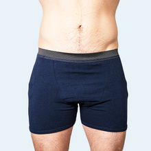 Load image into Gallery viewer, Mens Protective Underwear with Pockets Navy
