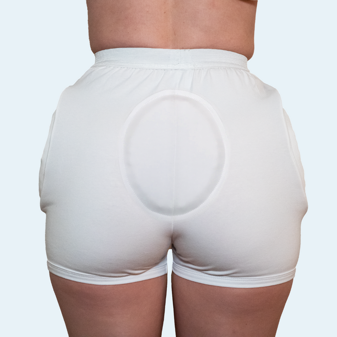 Unisex Tailbone Protective Underwear with Sewn-in Shields