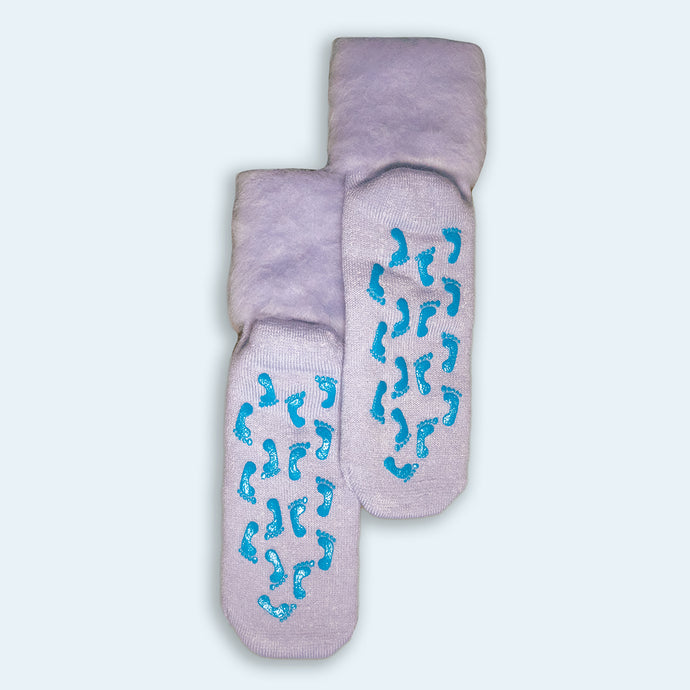 Comfy Non-Slip Bed Socks Lilac