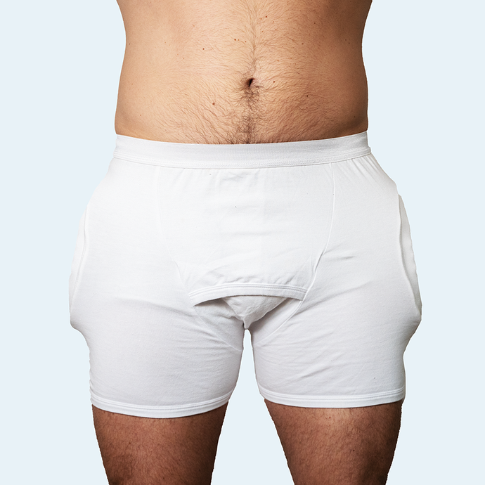 Mens Protective Underwear with Sewn-in Shields