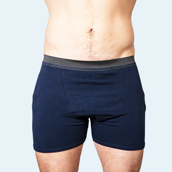 Mens Protective Underwear with Pockets Navy