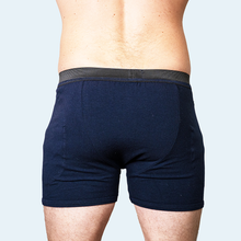 Load image into Gallery viewer, Mens Protective Underwear with Pockets Navy
